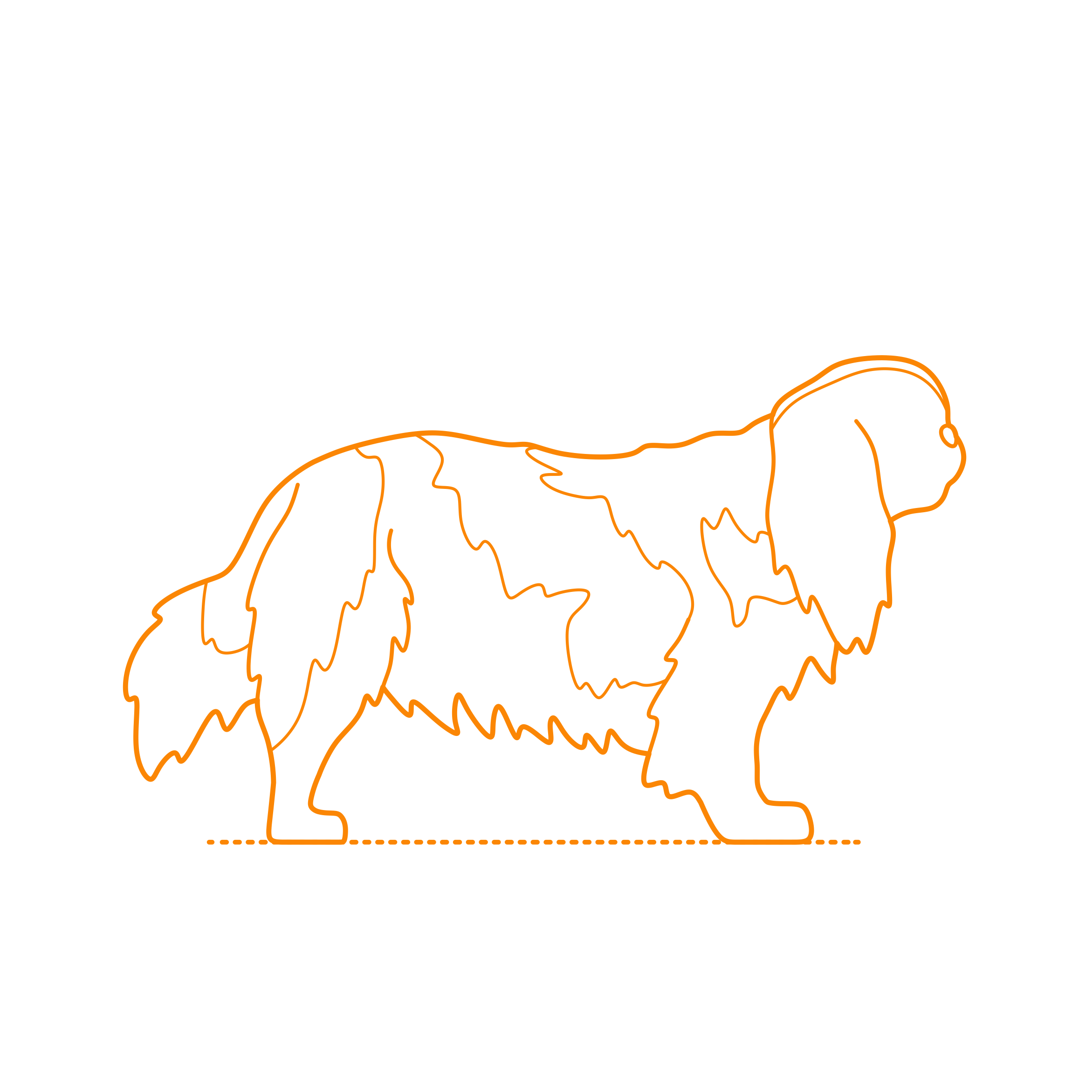 Animals Dogs English Toy Spaniel Stencil Svg Design File Free Vectors